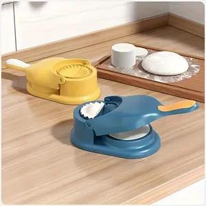 Manual Dumpling Wrapper Press Machine, 2-In-1 Dumpling Maker Tool, Food-Grade Dumpling Mold Press for Home Kitchen, Makes Perfect Dumplings, Gyoza, Empanadas Fast