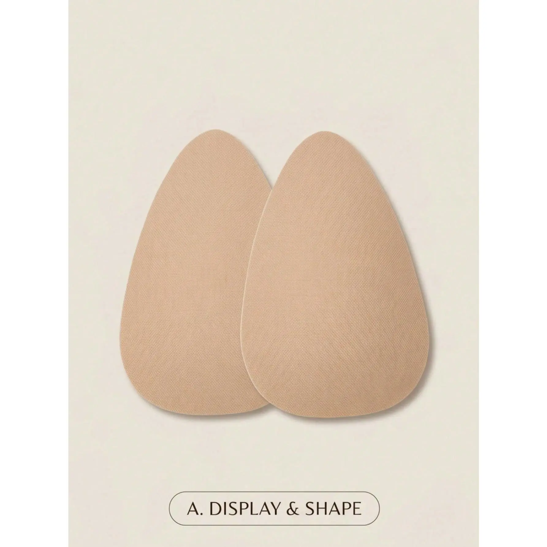 8/4/2pcs (for B/E Cup) Invisible Adhesive Strapless Lift Suitable for Large Breasts, Non- Breast Stickers with Instant Lift, Beige/Coffee/Black, Discreet Enhancer for Daily Wear & Special Occasions