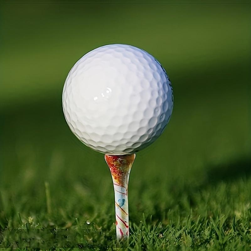 Colourful Golf Tee, Wooden Golf Tee for Golf Training, Golf Training Practice Accessories for Outdoor Driving Range, Golf Training Tool, Golf Training Aids