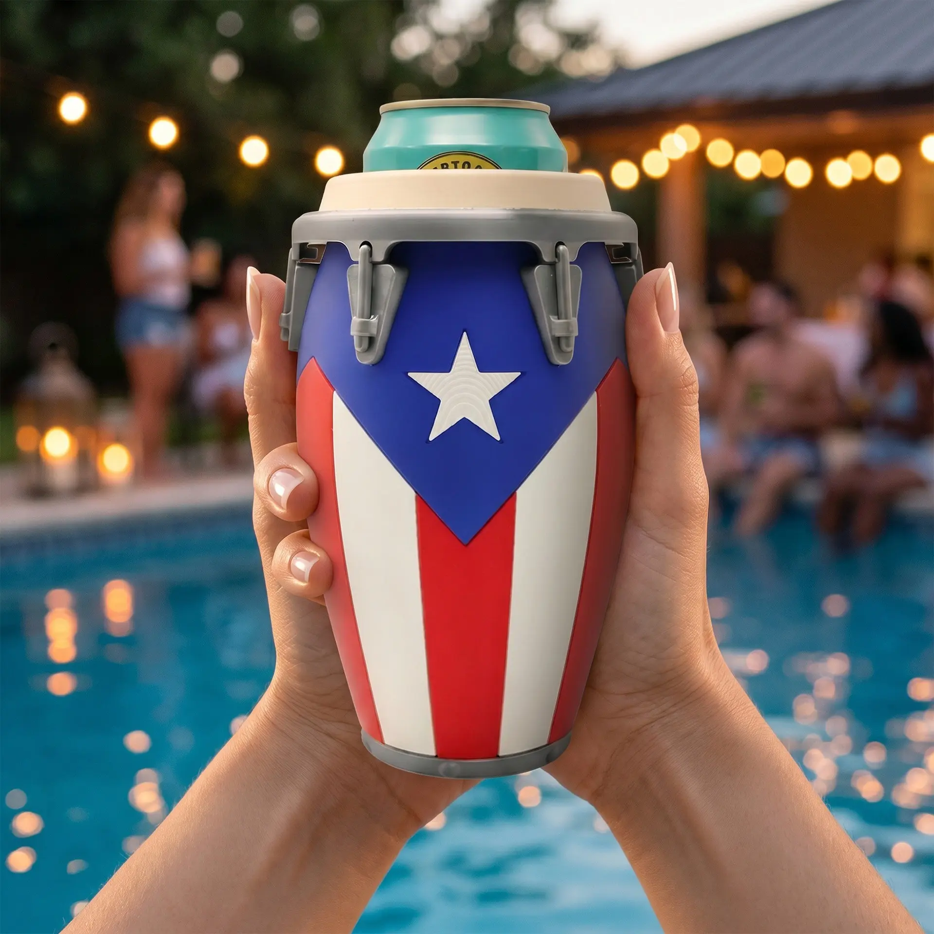 Conga-Style Can Holder, 1pc 2026 New Design, Perfect for Parties, Outdoor Camping, Birthday Celebrations, Casual Events