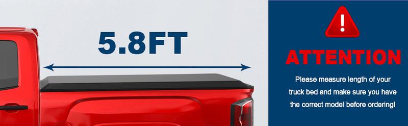 For 1998-2026 Chevy Silverado/GMC Sierra 1500 2500 3500 Truck Bed Soft Roll Up Tonneau Cover