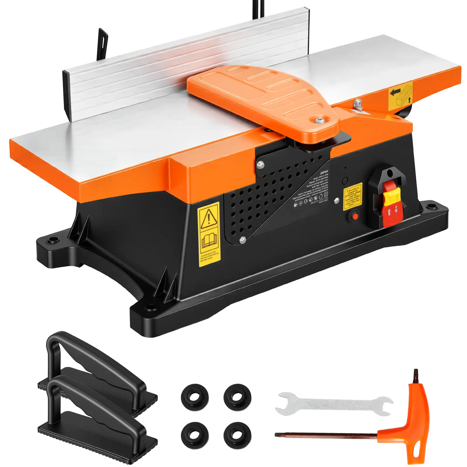 Spiral Benchtop Jointer, Hp Bench Top Wood Jointer, 12,000 RPM Max Speed, Compact Design, Easy Dust Cleanup