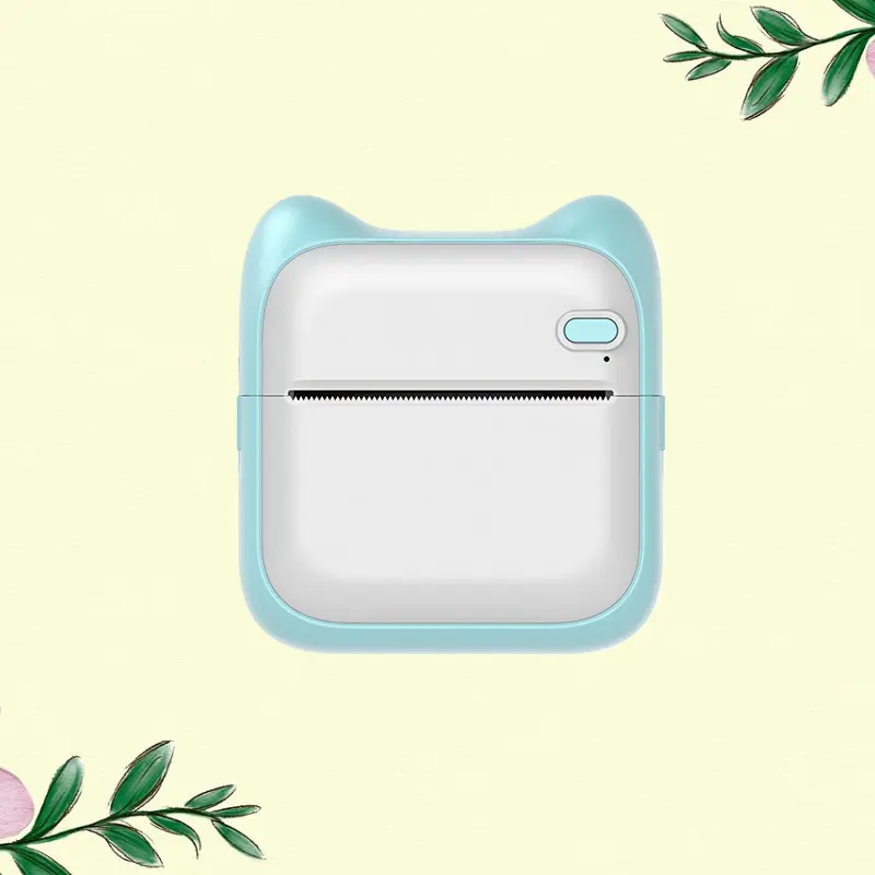 Mini Portable Bluetooth Thermal Printer Fashion Pocket Printing Device For Students Error Question Collating Label Making Small Photo Picture Output