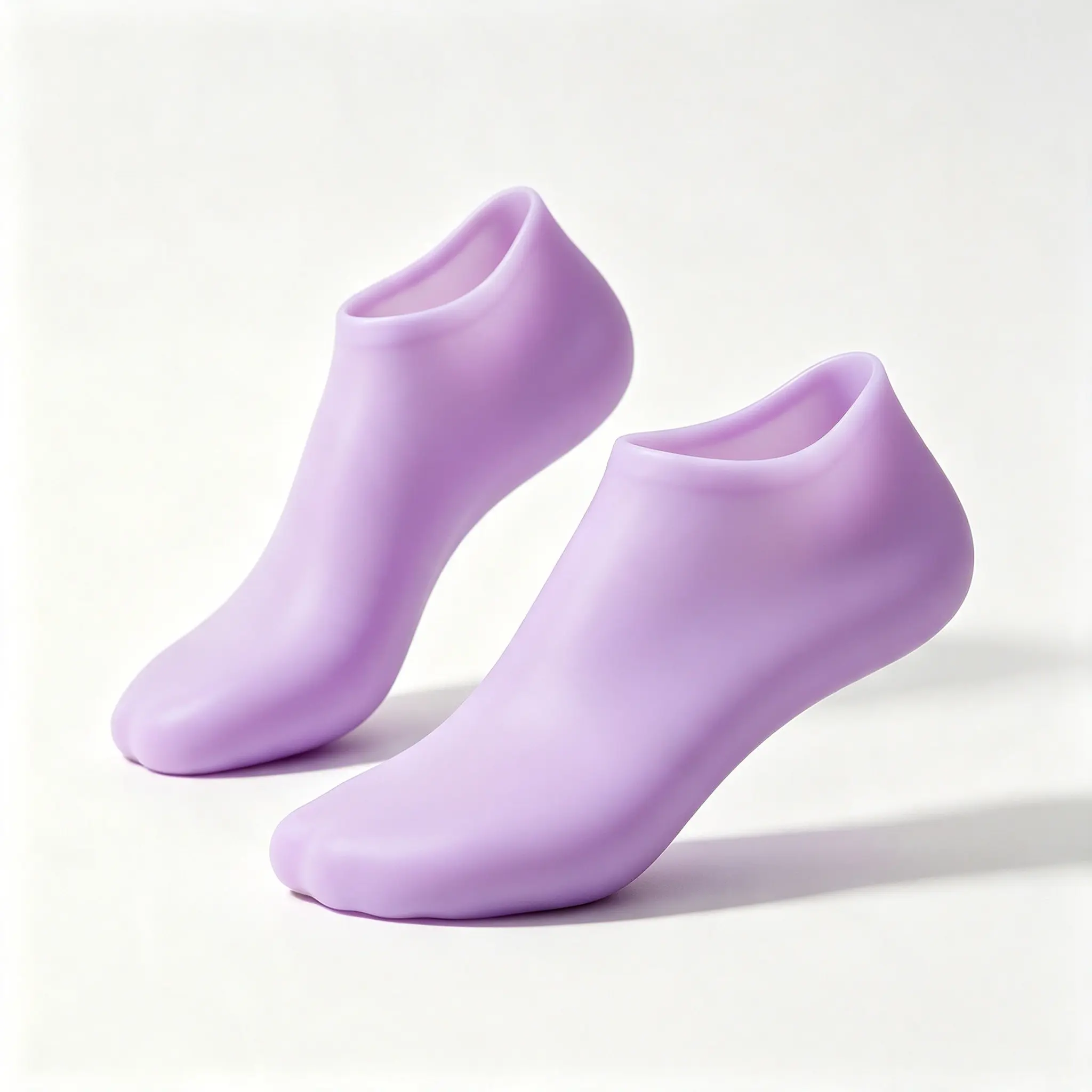 Silicone Moisturizing Foot Socks, Reusable & Washable Anti‑Slip Bottom Foot Care Cover, High Stretch Moisture Lock Socks, Home DIY Foot Spa Accessories for Men Women Daily Foot Skincare Routine, One Size Fits Most Normal Feet