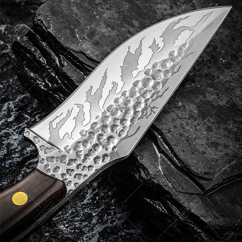 Portable Stainless Steel Boning Knife Meat Cleaver Multi-purpose Vegetable Chopper Fruit Paring Knives For Outdoor Camping BBQ
