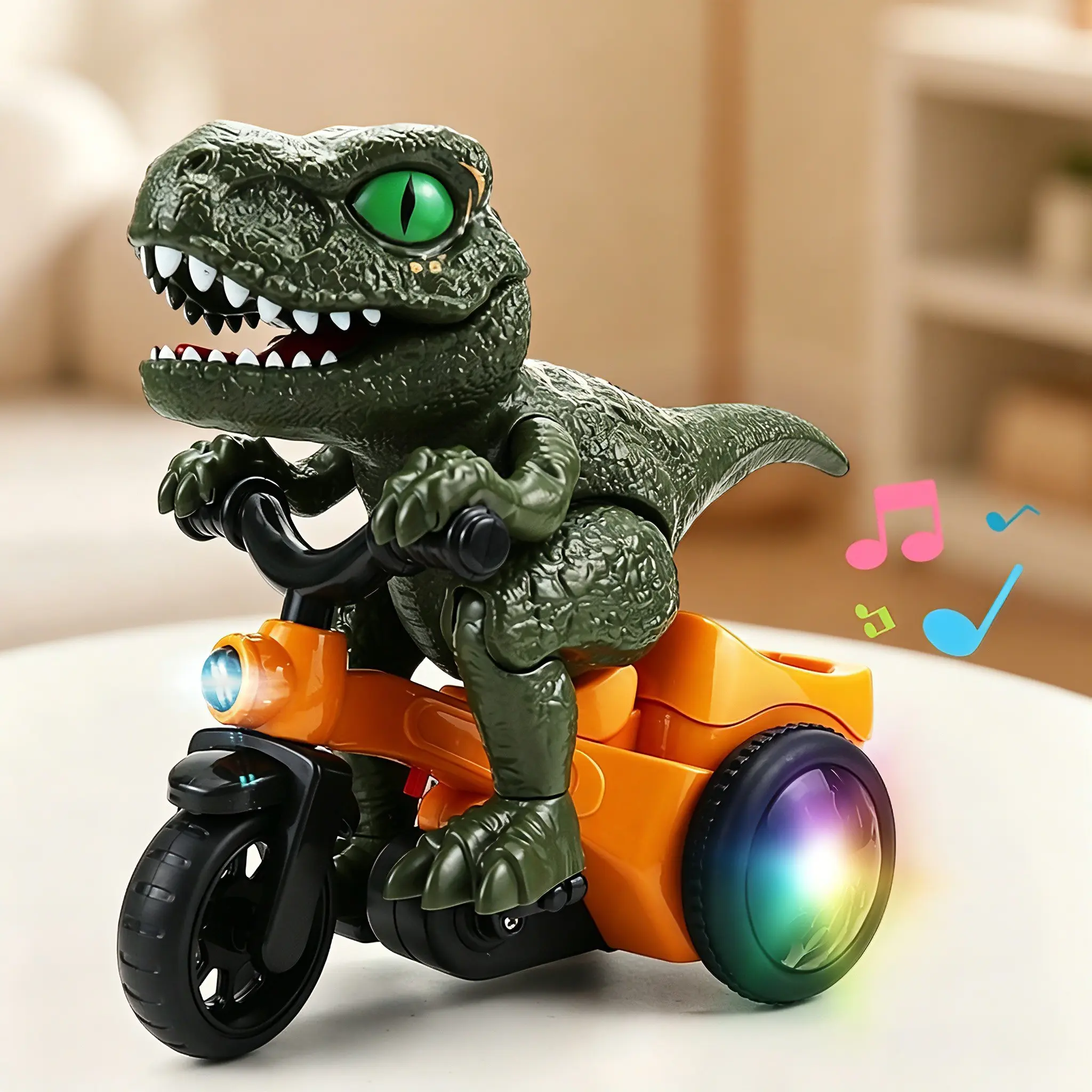 T-Rex Electric Tricycle: Adult Stress Relieving Tool Desktop Toy, Stress Relief Tools, Stress Relief Gadget, Fun and Relaxing Desk Accessory, Perfect for Office and Home Use