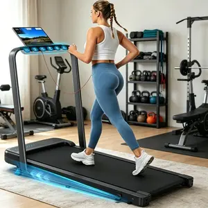 Foldable Incline Under Desk Treadmill, 350LBS Capacity Ultra-Quiet 3.0HP Walking Pad, Auto-Alignment Running Belt, 4 Smart Control Modes, 5-Layer Shock-Absorbing Deck, Portable Wheeled Treadmill with APP Sync for Home & Office Jogging Running