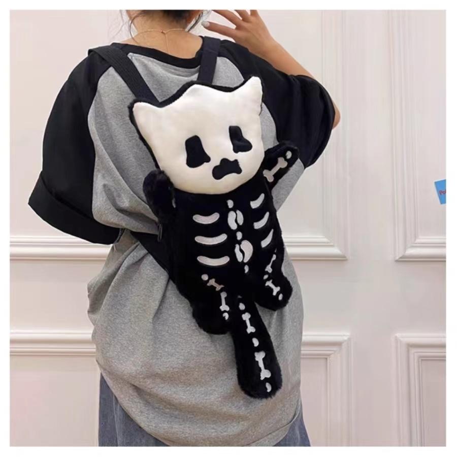 Y2K Novelty Cute Plush Backpack Cool Gothic Knapsack Harajuku Girl Street Personality Backpacks Fashion Women's Travel Rucksacks