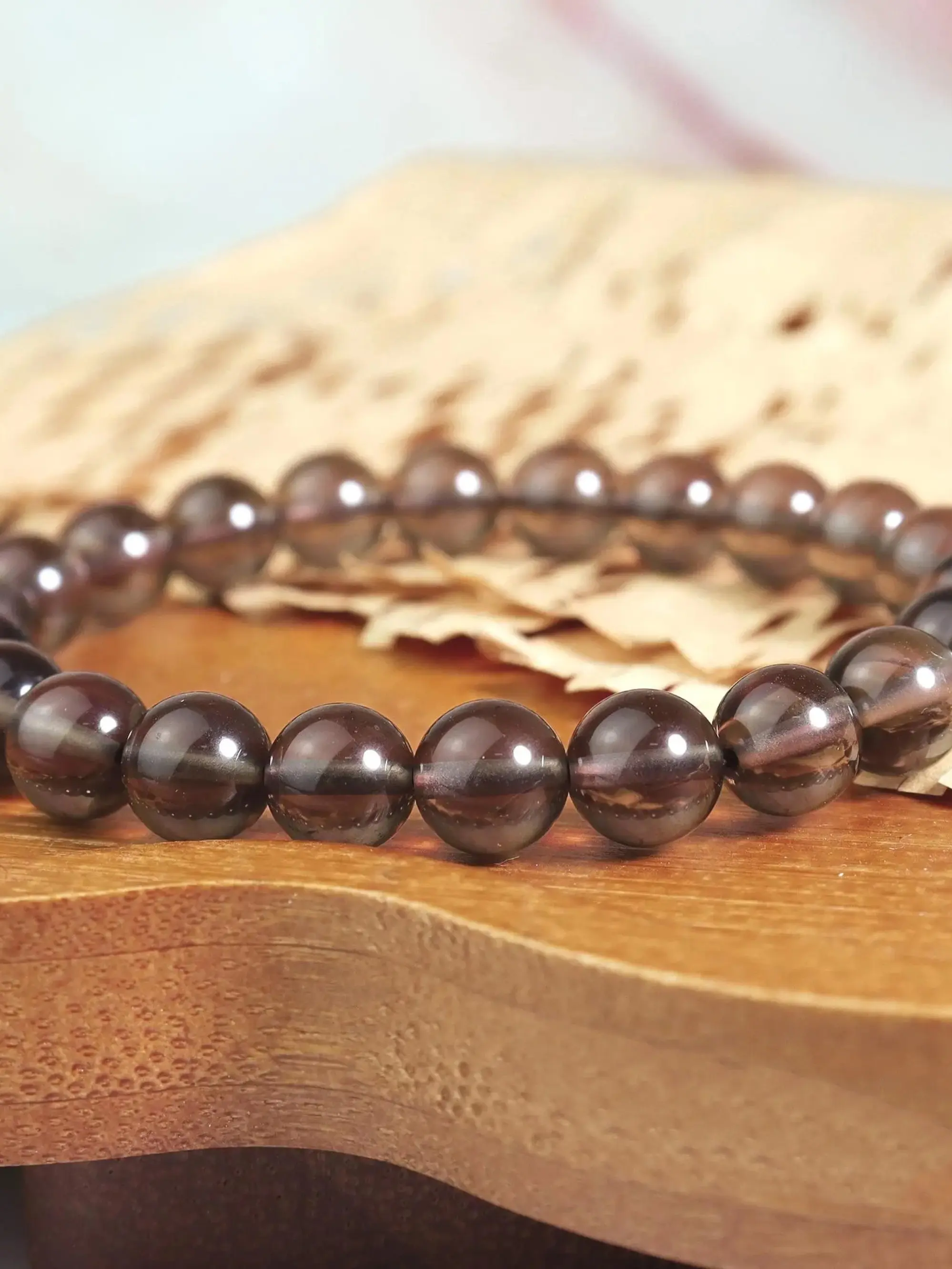 Smoky Quartz Bracelet | Master Grounding Stone for Stress, Grounding Energy & Good Luck Charm, Healing Gift for Her