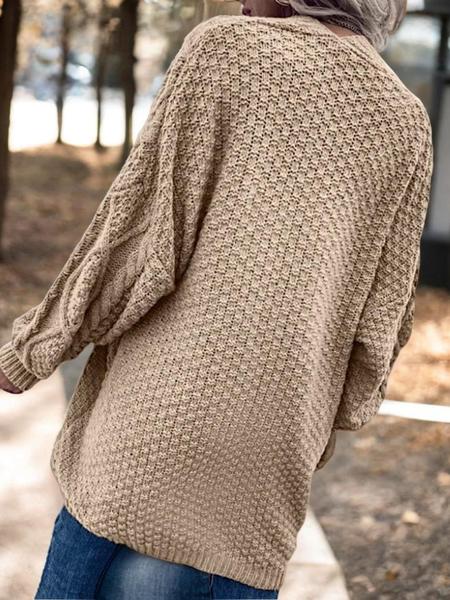 Women's Oversized Cable-knit Open Front Cardigan Sweater, Long Sleeve Solid Color Fashion Cozy Knitted Cardigan for Autumn Winter Casual Daily Wear, Women Fall Outfit, Winer Outerwear Coat for Women, Chunky Sweater Women