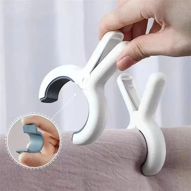 vvocci Plastic Clothes Pegs, 1/2/4Pcs Large Windproof Clips for Quilts & Clothes, Household Cotton Hanger Organizer