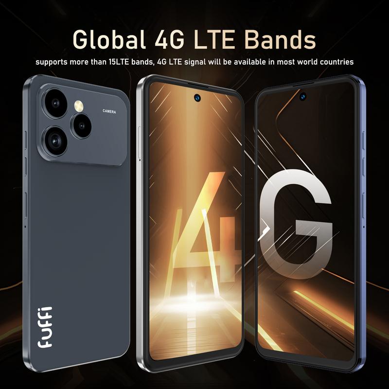 FUFFi-M17 Pro 4G Smartphone, 6.56-Inch Display, Android 10.0, 3GB RAM + 32GB ROM, 3100 mAh Battery, Dual SIM, Quad-Core Processor & 2+2MP Dual Camera, Stylish Design Phone