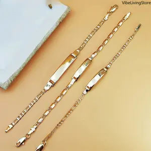Male Gold-Plated Polished Minimalist Metal Coating Bangle, Stackable Snake Chain Bracelet, Unique Sophisticated Design Bag Charm, Daily Wear Gift for Boyfriend (Birthday, Anniversary)