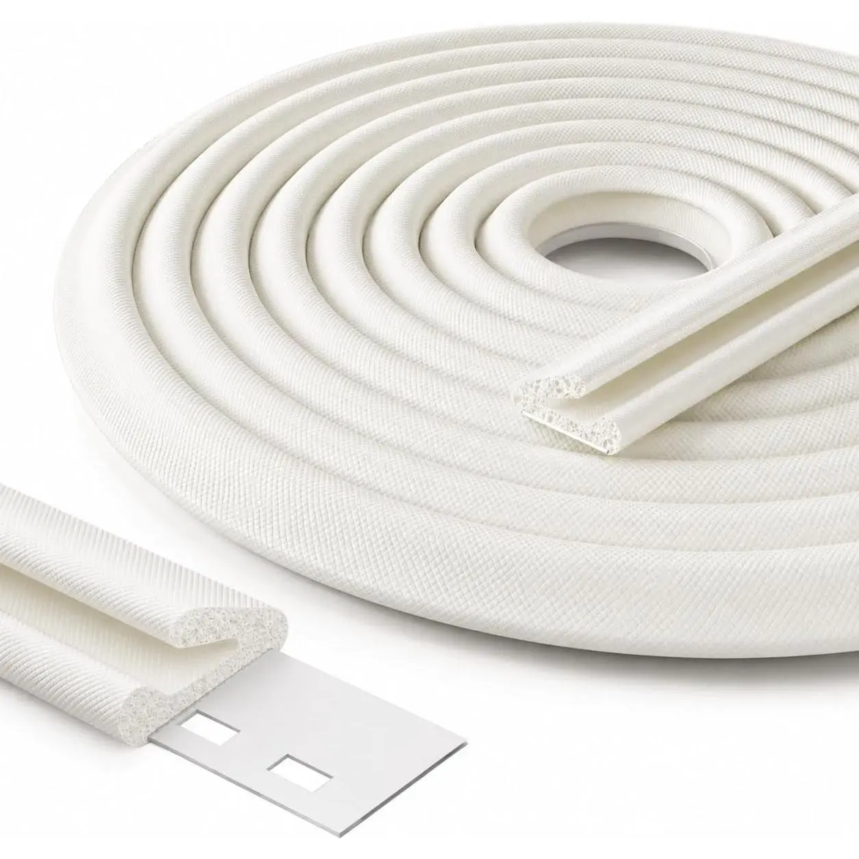 V Strip Weather Stripping Door Seal, Door Gap Filler for Drafty Doors | Flexible Door Draft Stopper for Gaps,  Door Frame Seal Strip Blocks Cold Air, Noise & Light, Insulation Strip for Doors