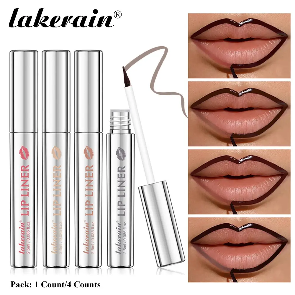 Lakerain Tear-Off Lip Liner Pen, Long-Lasting Matte Lip Color, High Pigmentation, Multi-Colors, Professional Makeup Tool for Women