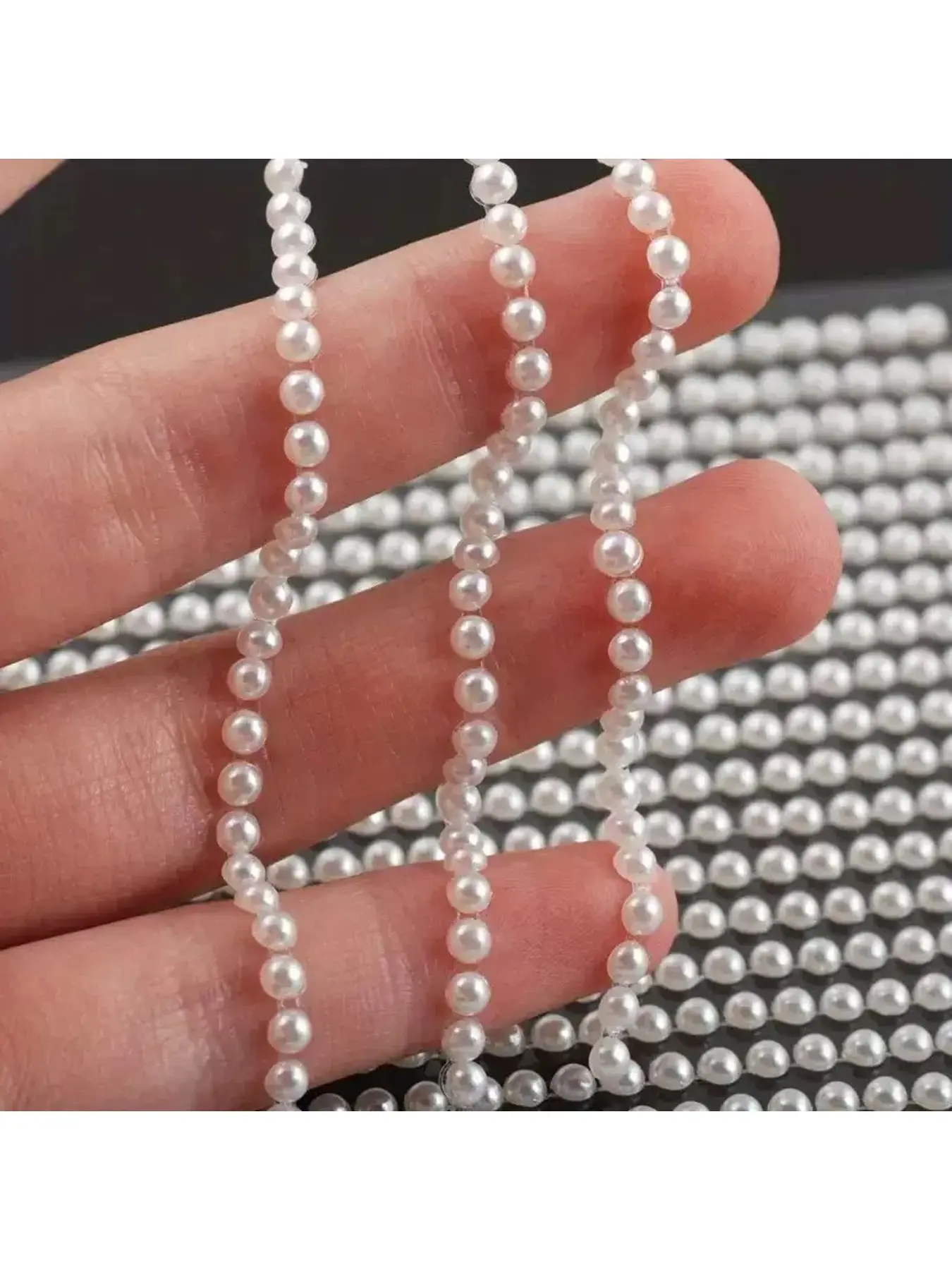 Pearl Stickers, 3mm 4mm 5mm 6mm Acrylic Faux Pearl Self-Adhesive Stickers, Crystal Self-Adhesive Rhinestone Stickers, Border Embellishments for Phone, Hair Accessories, Gift Box & Photo Album Decoration