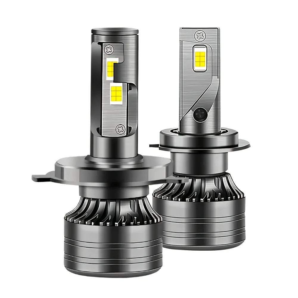 2-pack H4 H7 9005 9006 H11 H1 H13 LED car headlights, 1000% super bright, Canbus external driver, 320W high-power bulbs, 60000LM, long-life fast cooling fan, battery not included