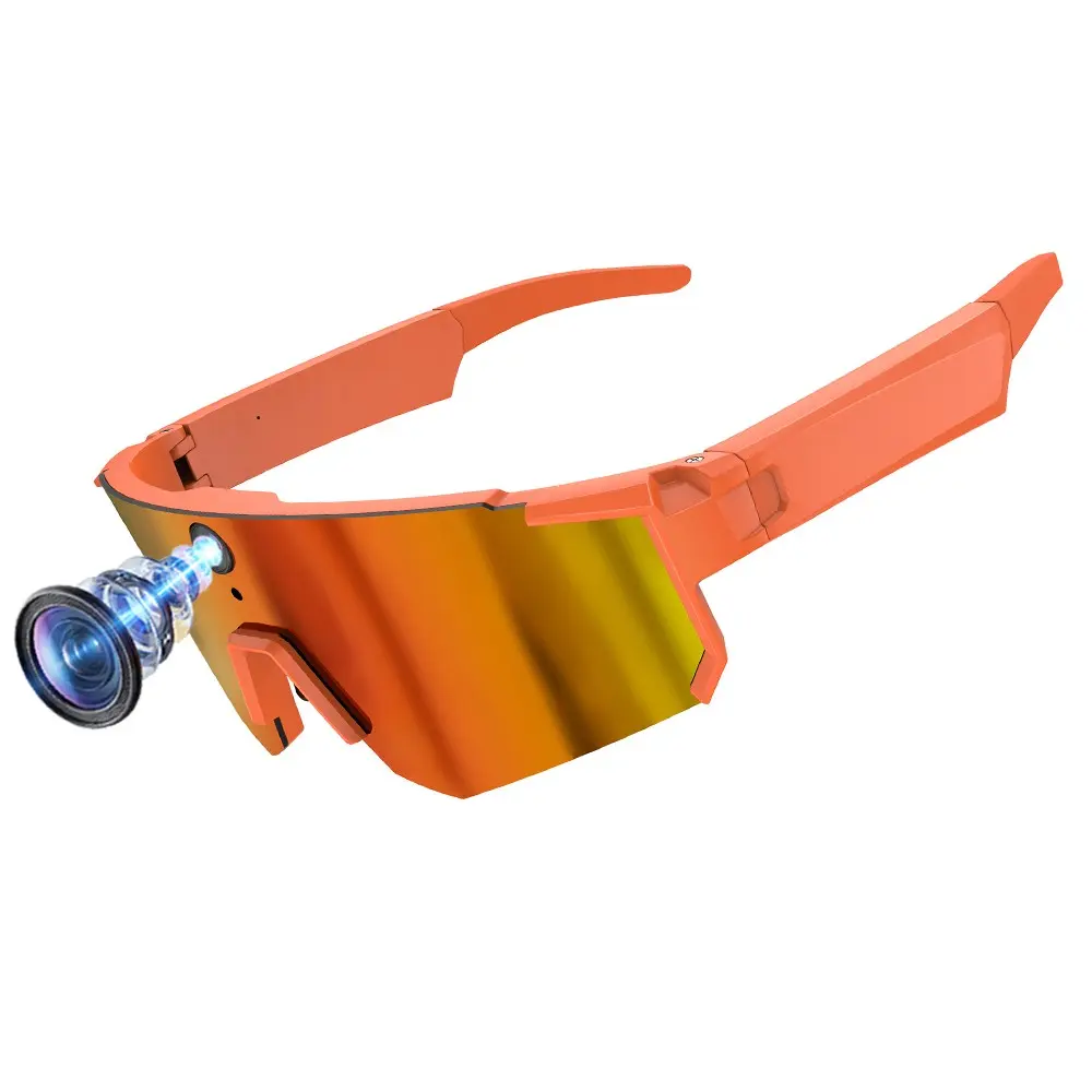 Sport Smart Glasses with Camera,8MP Camera, One Click Recording, First Person Shooting, AI Voice Assistant, AI Real Time Translation, Music Playback,360°Surround Sound Audio ,290Mah Battery,WiFi Transfer for Photo Videos, Bluetooth Call