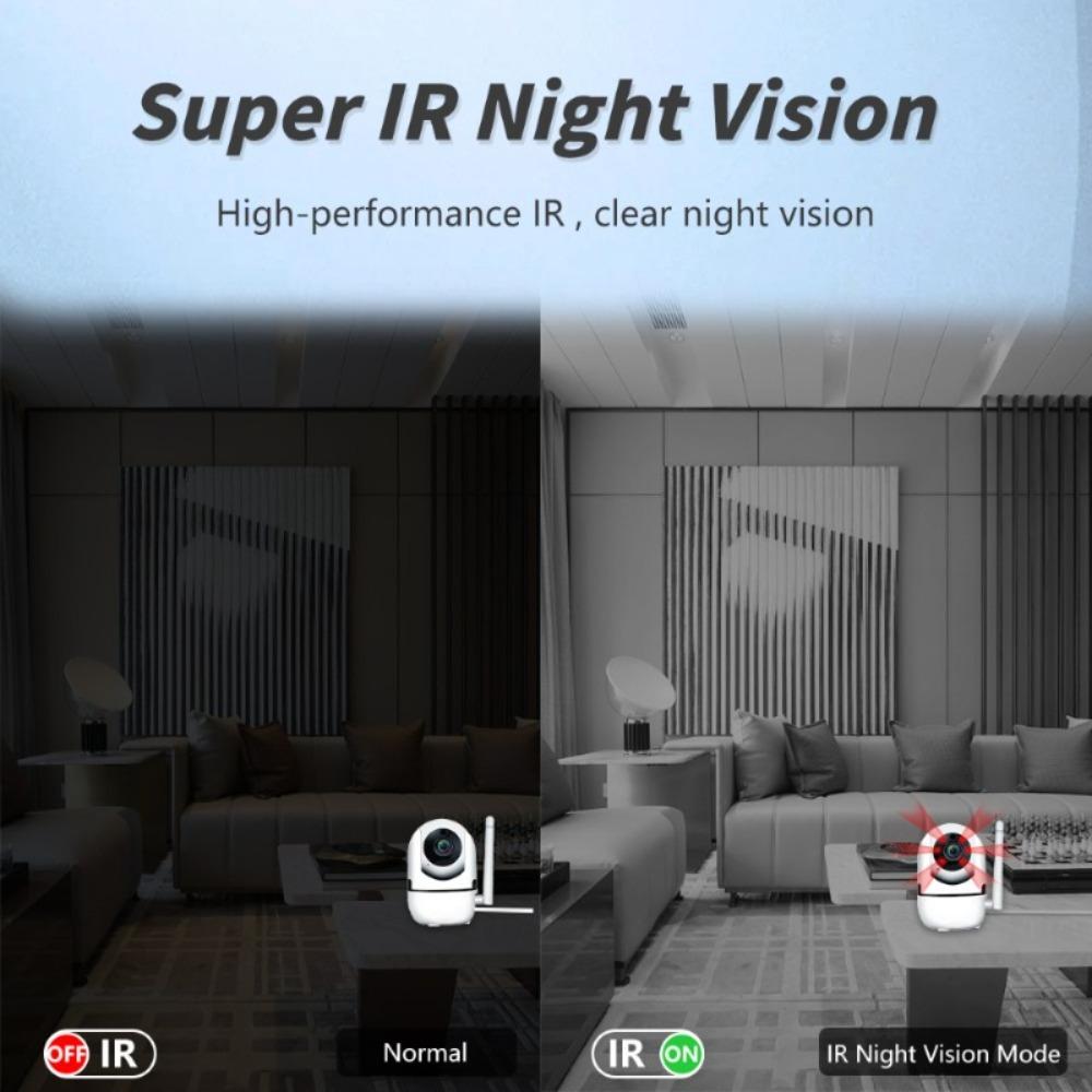 2.4GHz Smart Security Camera, WiFi Camera for Home Security, Ai Human Motion Tracking, 1080P HD 2-Way Talk Camera, WiFi Indoor Cameras, WiFi Surveillance Camera, Wireless Surveillance Camera, WiFi Monitoring Camera, Ai Tracking Sensor