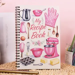 My Recipi Book Fun Recipe Notebook for Personal Use, Blank Cookbook to Record Homemade Recipes, Ideal Gift for Moms and Grandmas