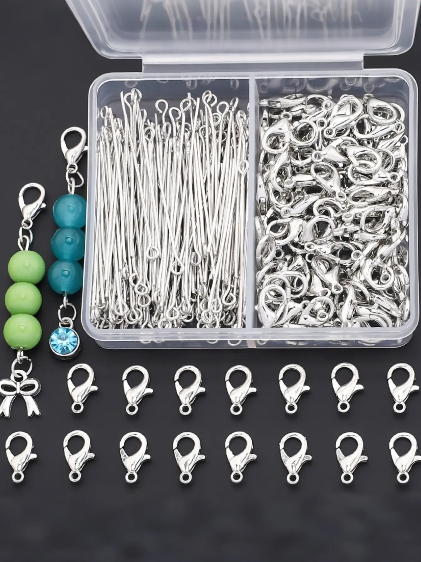 150pcs Lobster Clasp Kit, Jewelry Making Supplies, Clasps for Jewelry Making, DIY Bag Accessories, Keychain Materials, Handmade Jewelry Parts, Holiday Gift