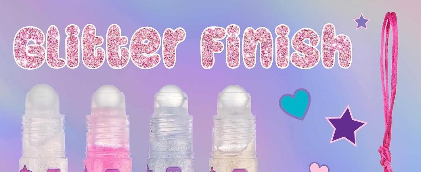 12pc Lip Gloss Necklace, Fruit Flavored Lip Gloss Set, Value Pack, Teen Girls Party Favors, Non Toxic Lip Gloss Necklaces For Girls