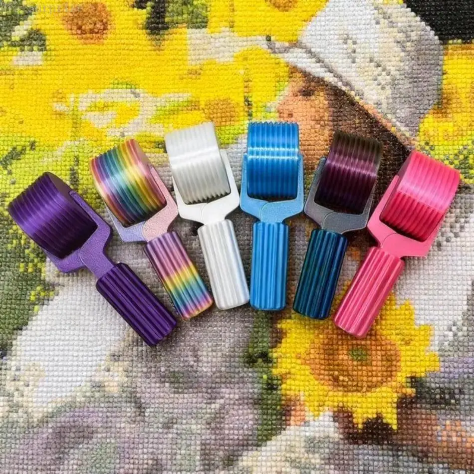 2026 New Ergonomic Mini Diamond Painting Press Roller, Portable Palm Sized Textured Roll Tool With Magnetic Anti Blue Light Eye Mask, All-In-One Diamond Painting Supply Kit For Indoor Handicraft Recreation, Ideal Bargain Set For Black Friday And Thanksgiv