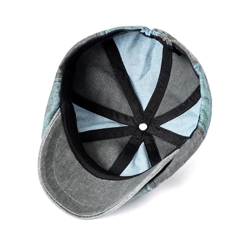 Retro Newsboy Caps Men British Painters Hats Spring Summer Cotton Octagonal Berets Herringbone Gatsby Flat Cap Hip Hop Berets