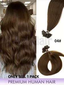 50pcs K-Tip V-Tip Hair Extensions, Human Hair, Keratin Coated, 12-22 Inches Straight, Invisible V-Tip, Perfect for Christmas