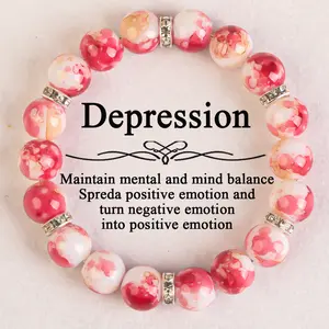 1pc GADASLUY Bohemian Style Handmade Beaded Bracelet, Floral Design Wedding Jewelry Bangle, Handcrafted Beads, Relieve Negative Moods and Bring Positive Energy, Ideal for Daily Wear