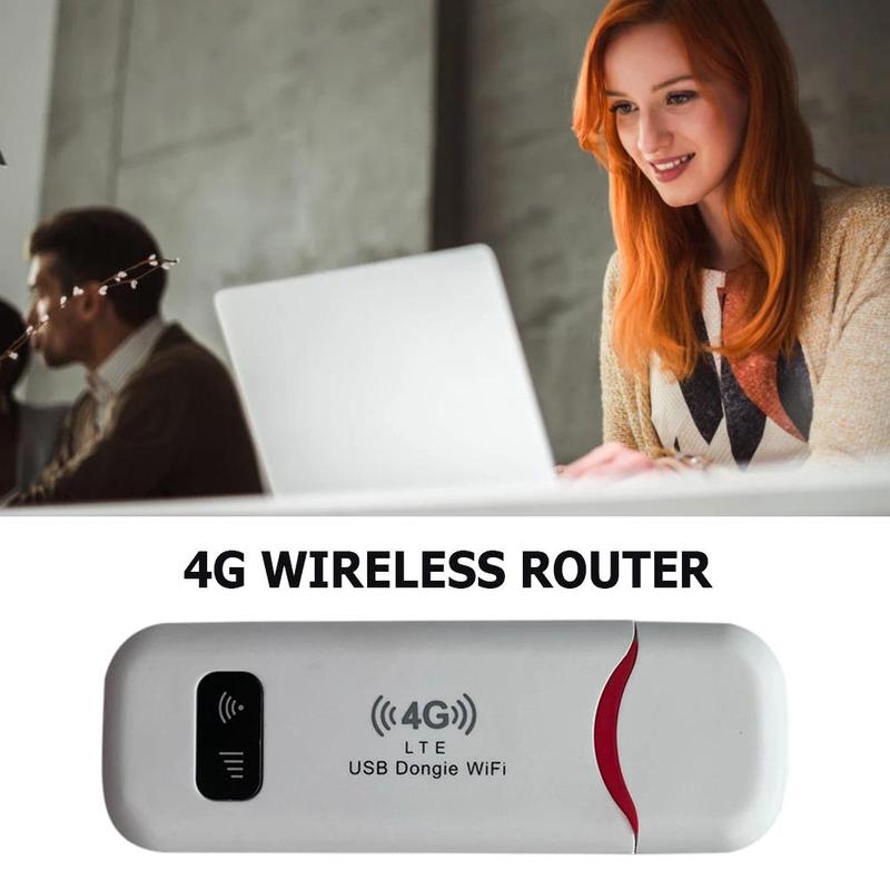 4G LTE Wireless USB Dongle Mobile Broadband 150Mbps Modem Stick 4G Sim Card Wireless Router Home Office Wireless WiFi Adapter Portable Device connect Hotspot Triple-Play Prepaid SIM Card slot Dual Network SmartSim Data Card