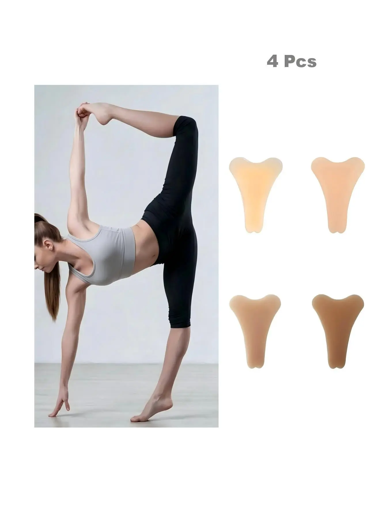 4-Pack Multi-Color Invisible Panties, Thin Anti-Showthrough, Reusable Swim Safety Pads, Ideal for Yoga, Performance, Sports, Photography
