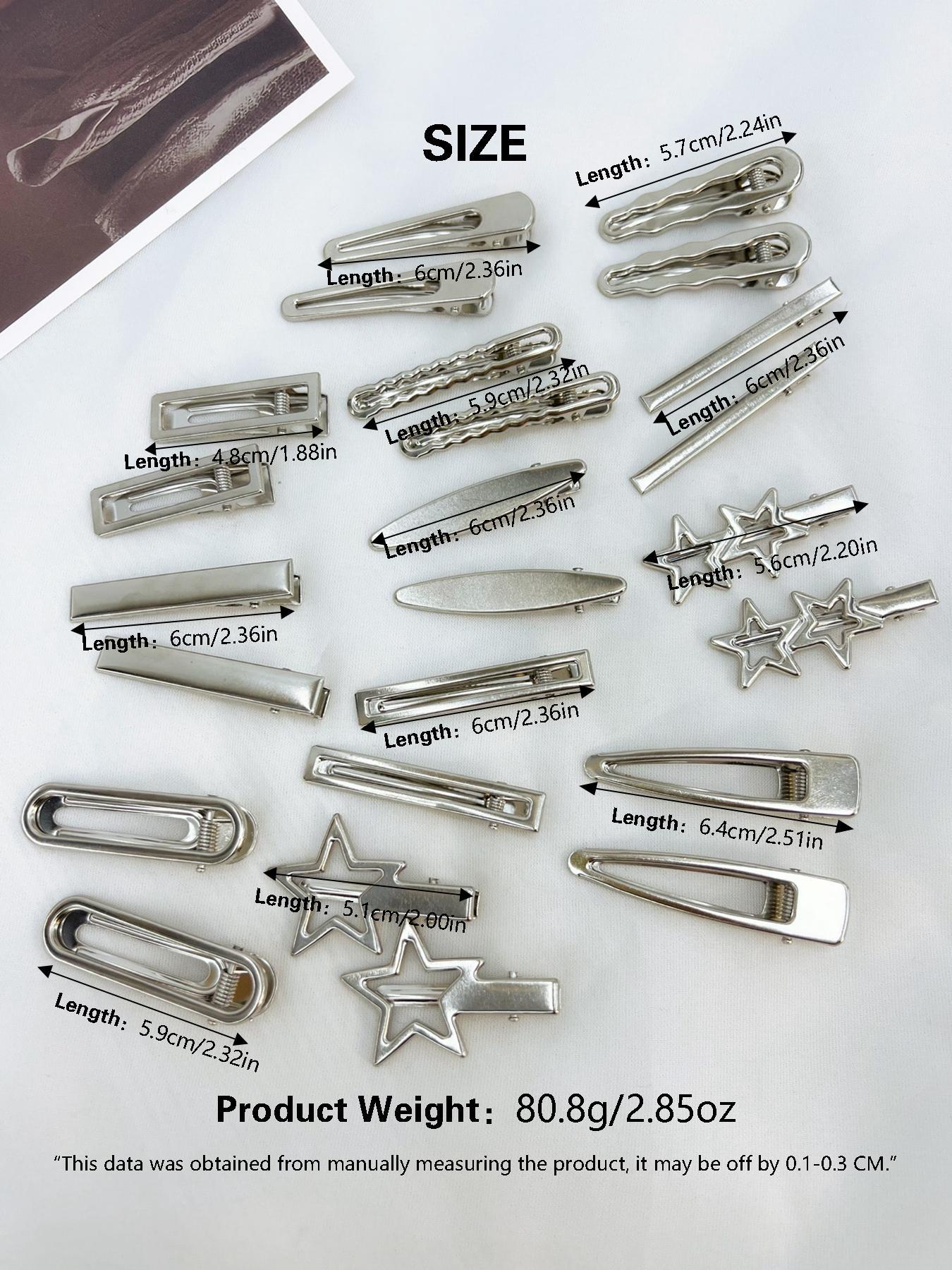 Cute Star Design Hair Clips Barrettes Hairpins As Gift, Y2k Hair Accessories for Women & Girls, Star Shaped Hair Clips, Casual Versatile Minimalist Hair Clips for Daily Wear, Perfect Gift Idea, Super Cute Clips