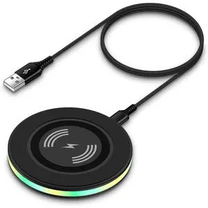 Wireless Charger Fast Charging for Samsung Pad Android Phone Charger Pad Station for Samsung Galaxy,iPhone,Google Pixel