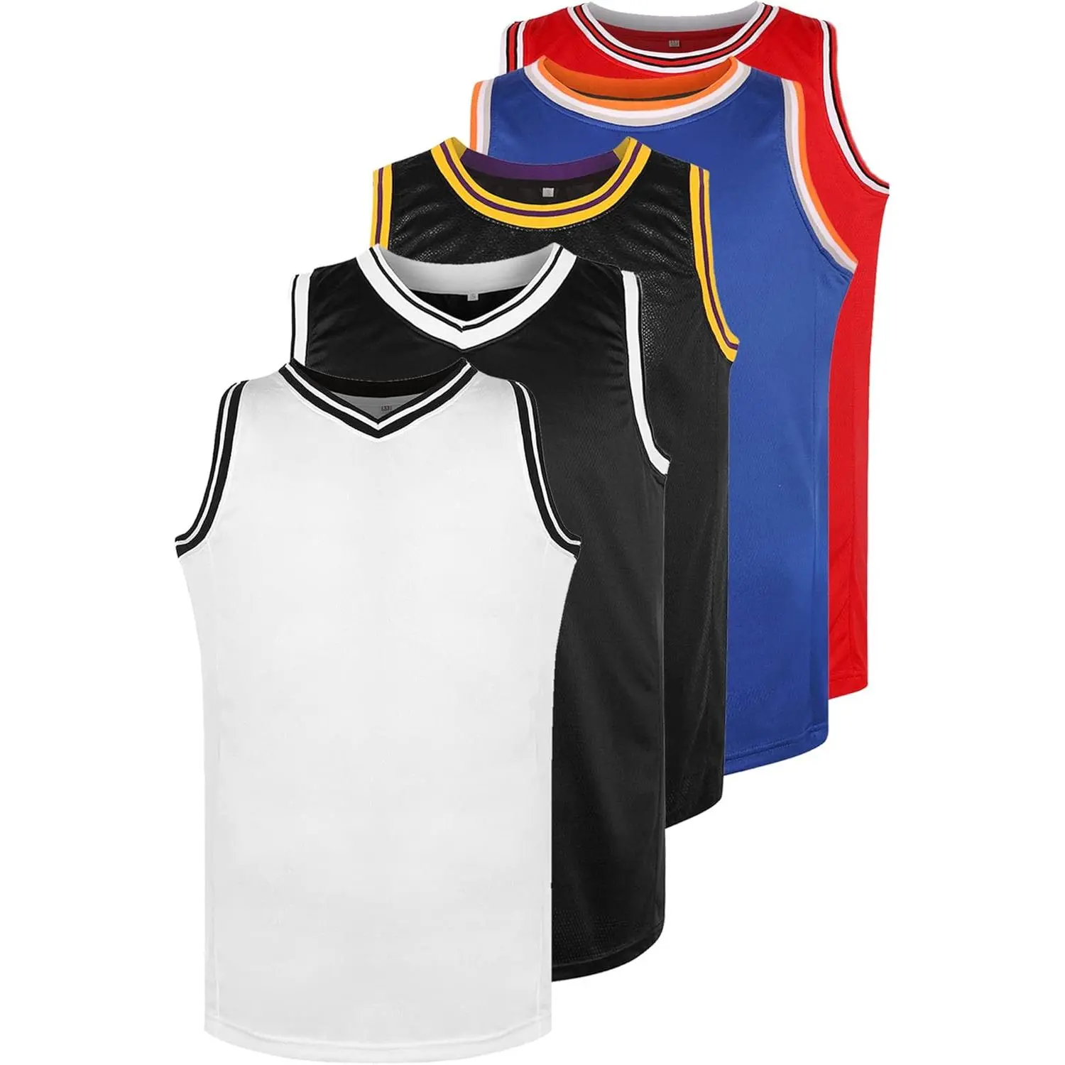 Blank Basketball Jersey 90S Hip Hop Clothing for Party,Mens Plain Mesh Athletic Practice Sports Shirts S-3XL