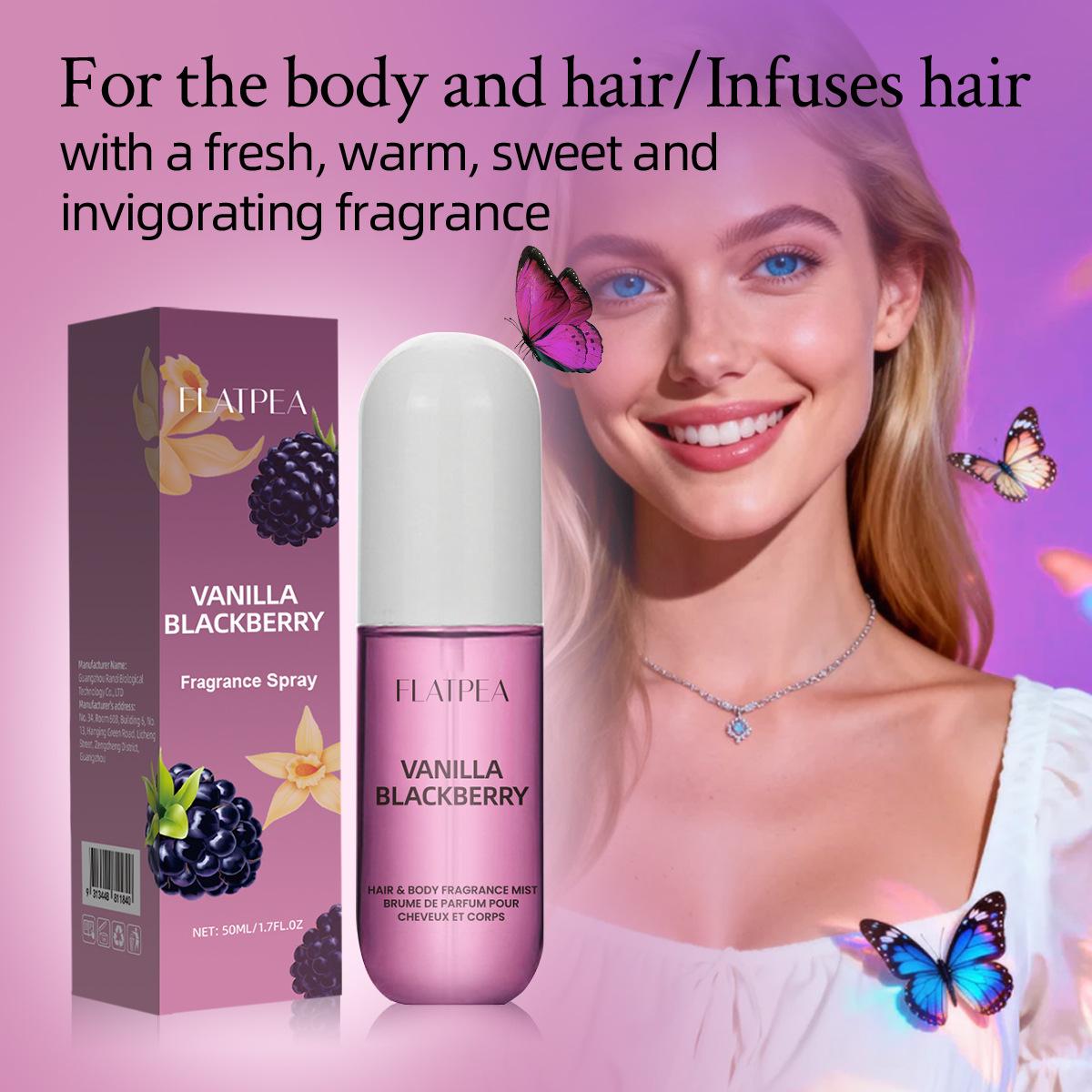 Women's 50ML Perfume/hair Fragrance, Blackberry Fig Vanilla Scent, Hair Oil, Hormone Seduction, Anti-Frizz Nourishment