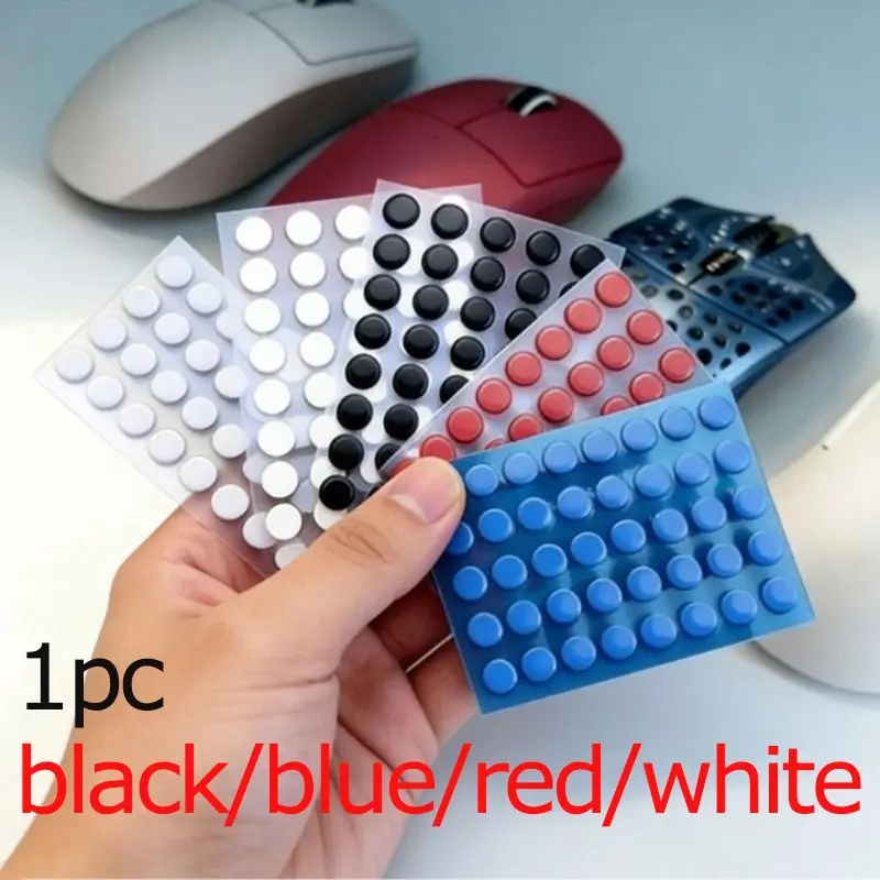 40 Pcs 6.5mm X 0.8mm Universal Mouse Feet Pads, Small Round Glide Feet for Logitech Rubber Mice, Durable and Smooth Movement Accessories