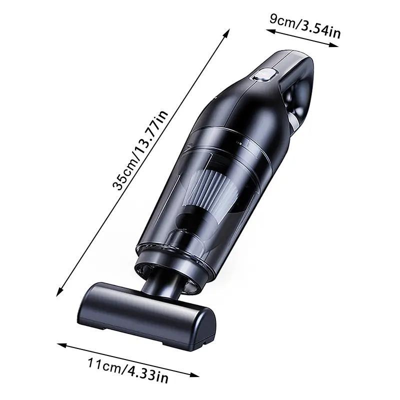 Portable Wireless Car Vacuum Cleaner, USB Charging Car Vacuum Cleaner with Long Hose & Brush & Flat Straw & Floor Brush & Filter, Multifunctional Car Cleaning Tool, Portable Car Vacuum Cleaner, Rechargeable Car Vacuum, High Efficiency Car Maintenance