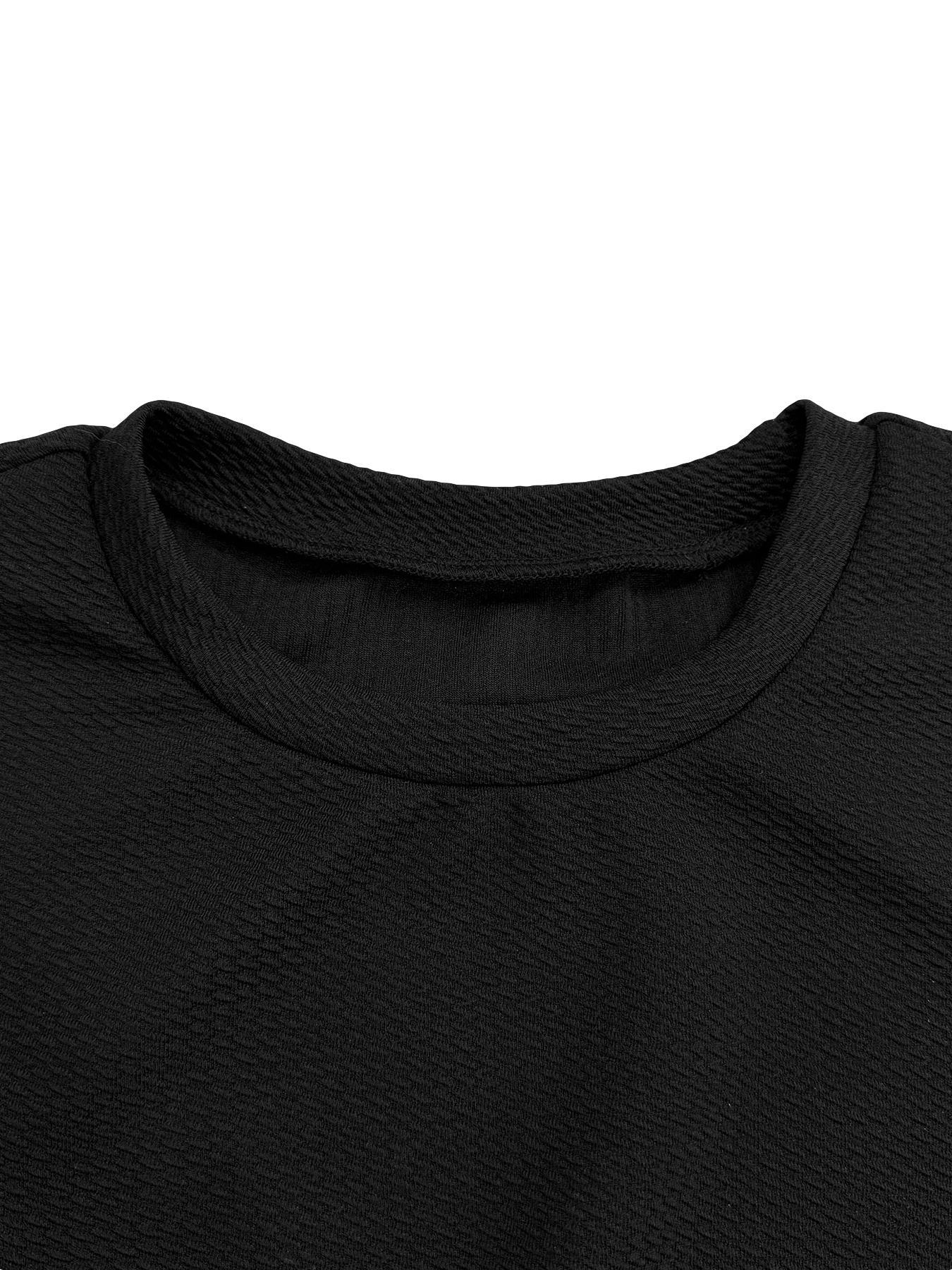 Women's Floral Embroidery Bishop Sleeve Dress, Elegant Long Sleeve Round Neck Short Dress for Party Holiday Wedding Guest, Ladies Clothes for All Seasons, Womenswear