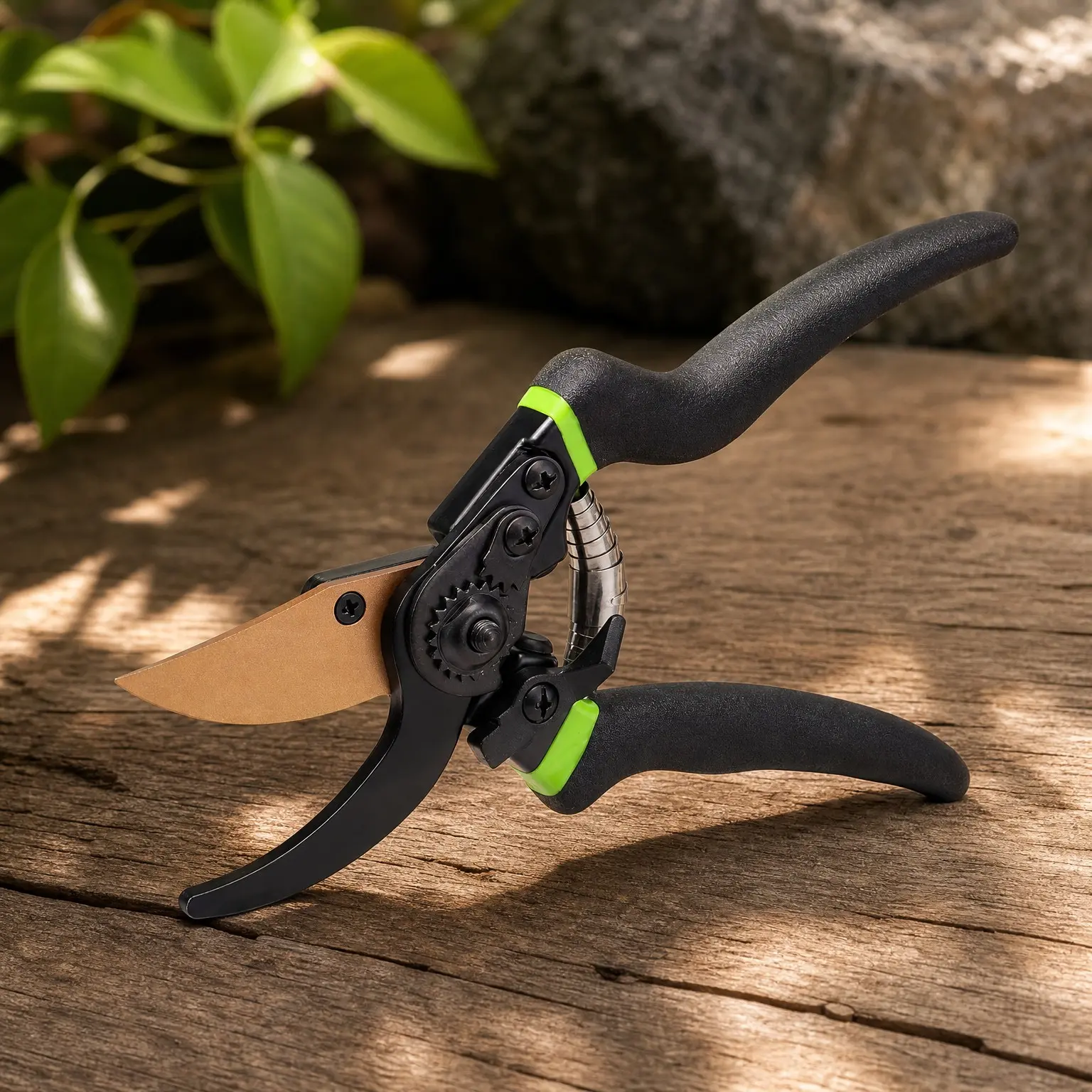 8.5" Bypass Pruning Shears with Die-cast Aluminum Handle and Sharp SK5 Blade, Garden Clippers for Branches, Flowers, Fruits & Plants, Effortlessly Prunes up to 3/4" BranchesGift