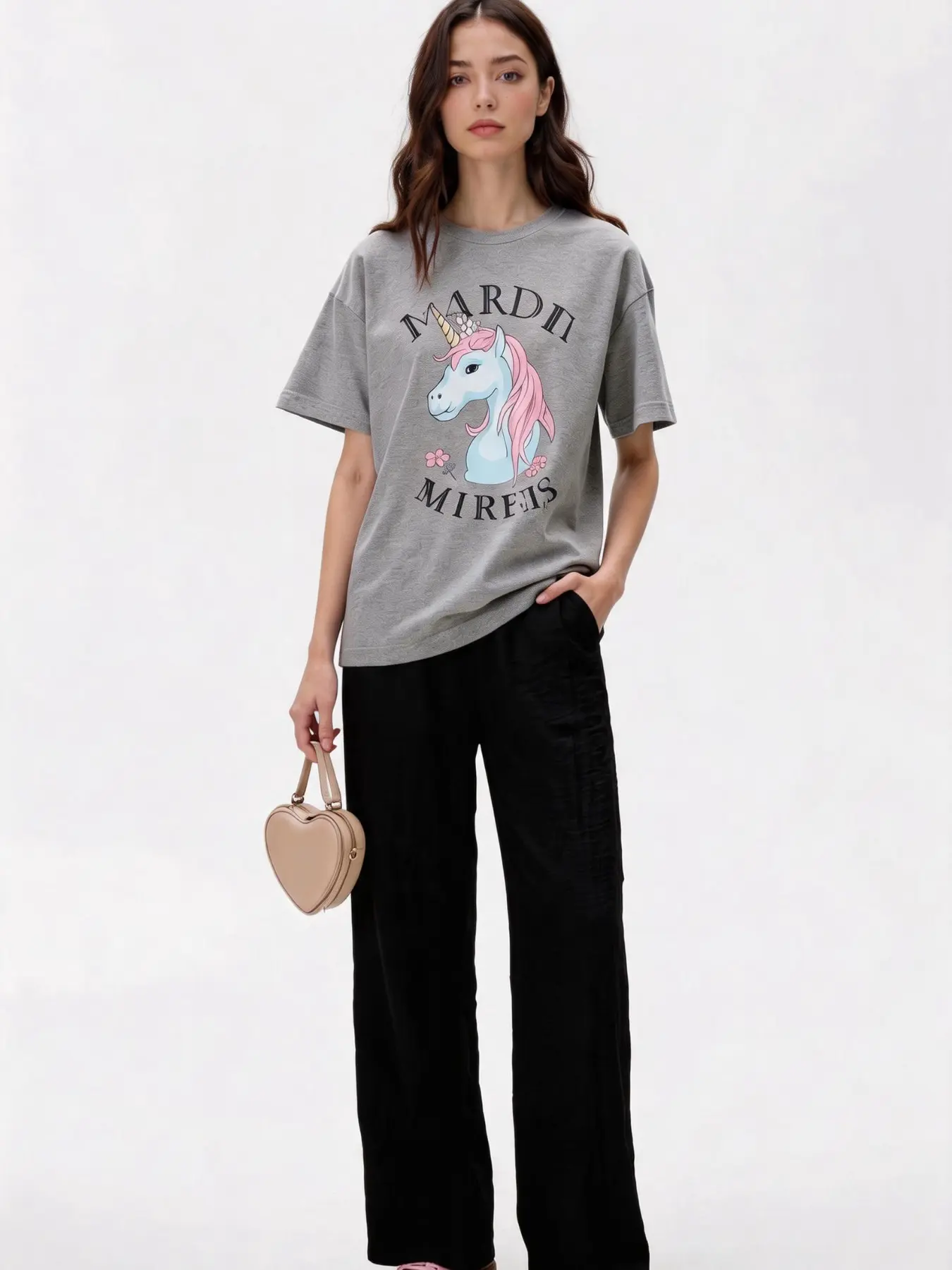Summer New Bubble Texture Wide Leg Pants, High Waist Loose Fit Straight Leg Long Pants, Breathable Thin Ice Feel Casual Pants
