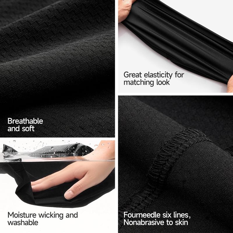 SHINENEOTH 2/3Pcs Breathable Skull Cap Men Beanie Do-rag Lightweight Sweat Wicking Hat Head Wrap Under Helmet Liner for Motorcycle Running Bandana Cycling