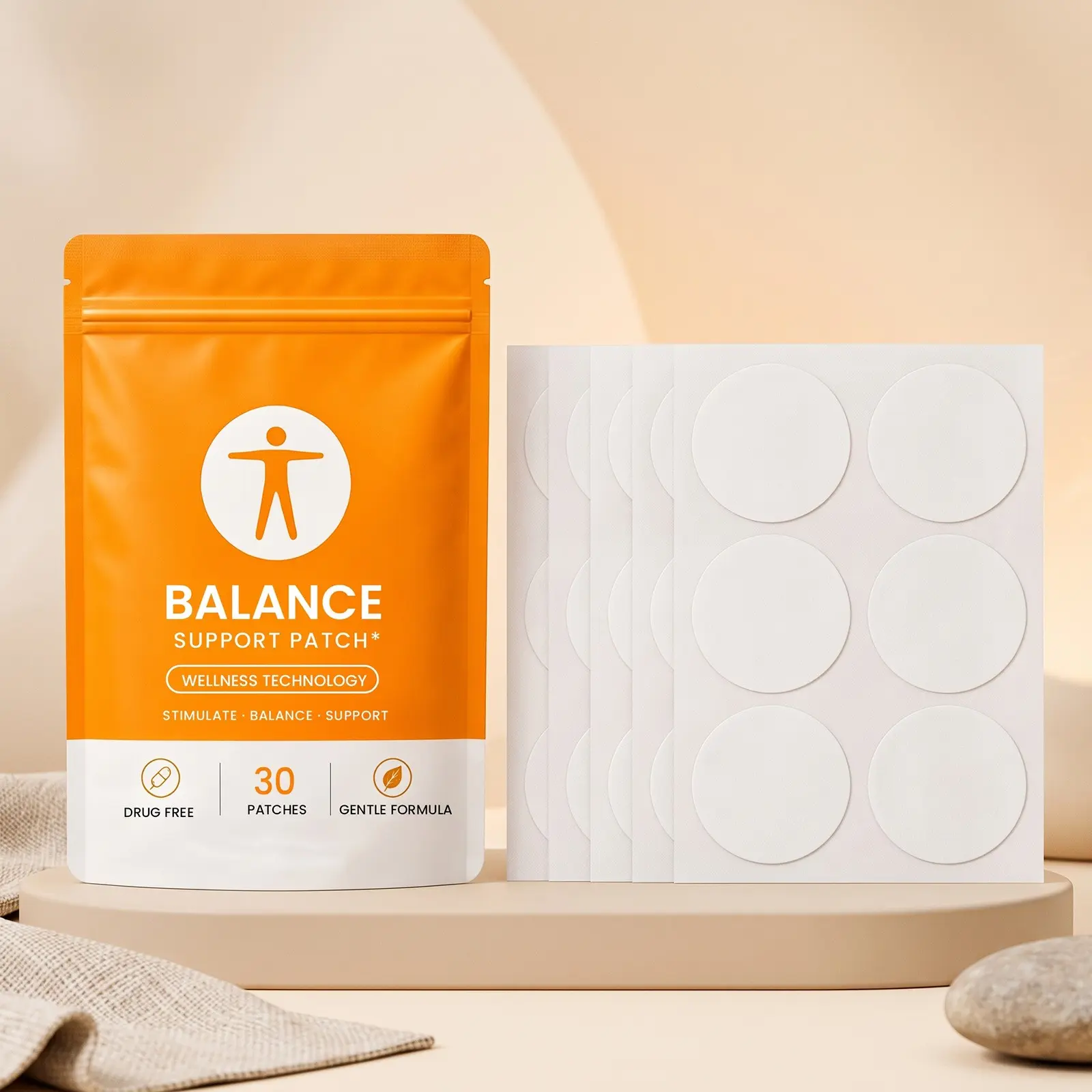 Body Care Patches, Gentle Comfort, Balanced Lightweight, Adhesive Portable, Ideal for Daily Use, Soft & Breathable Design
