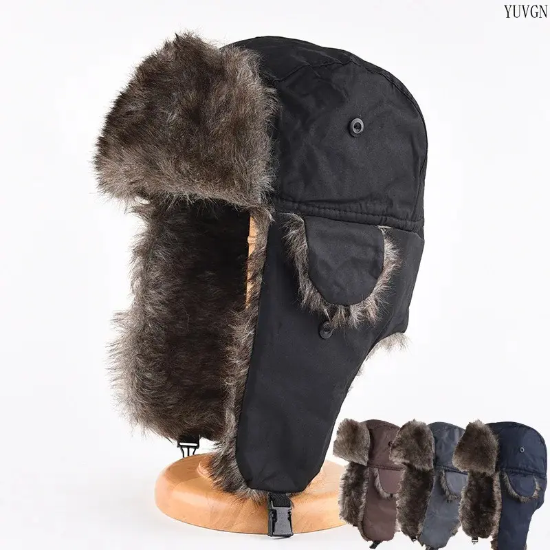 Unisex Ear‑Flap Winter Trapper Hat, Windproof Warm Cold‑Weather Ski Cap, Thick Thermal Snow Headwear for Outdoor Sports, Daily Commute & Winter Outing