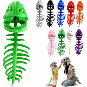 2026 New Dinosaur Skeleton Costume, 3D Spinosaurus Skull Mask & Plush Spine, for Dress-Up Play # HBP