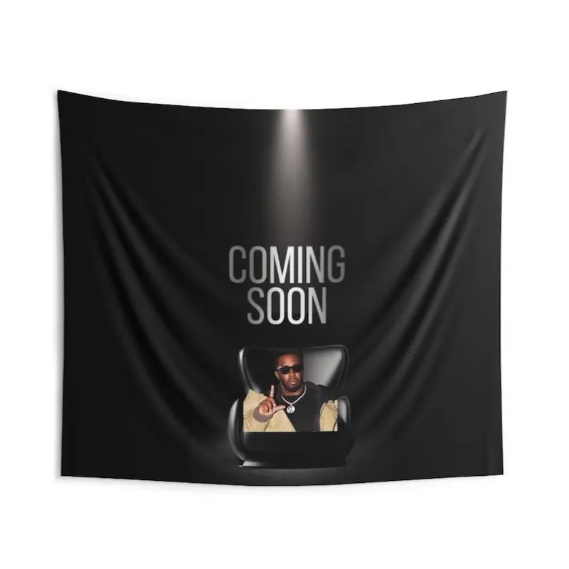 2D Flat - A Single Piece of 2D Printed Diddy Poster Flag Tapestry, Perfect for Music Lovers. It'S an Excellent Choice for Decorating Dorm Rooms, a Unique Hip Hop Wall Hanging, And a Stylish Addition to Home Decor, Measuring 40 by 60 Inches.