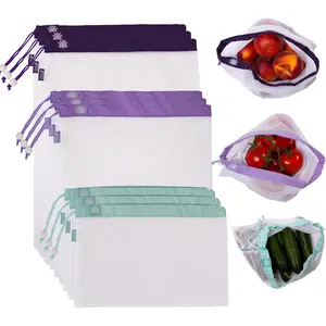Produce Bags Reusable produce bags Eco-Friendly Mesh Produce Bags For Groceries
