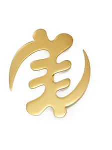 1pc African Traditional Cultural Symbols Gye Ancient Egypt BIG SIZE Brooches Jewelry Stainless Steel Ghana Nigeria