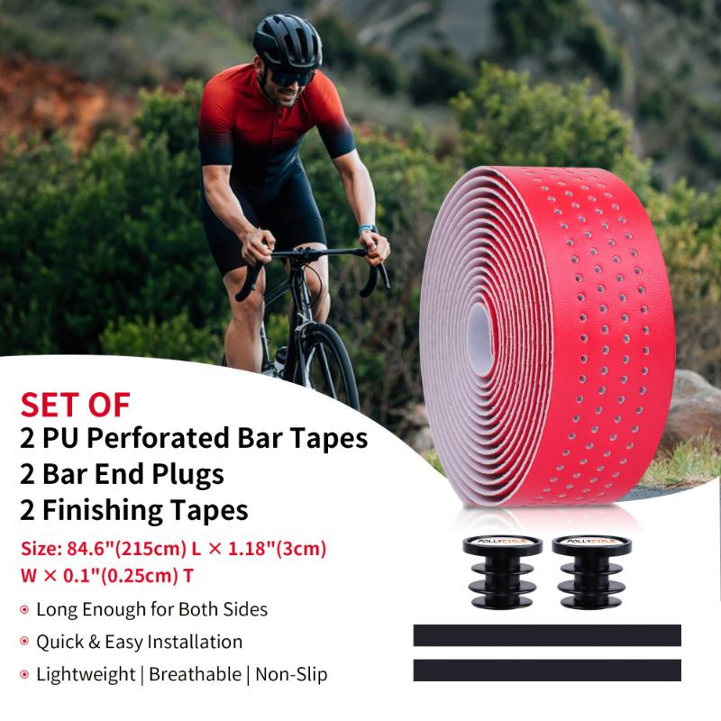 Bike Handlebar Tape, Breathable, Non-Slip Lightweight Grip Tape, Suitable for Road Racing