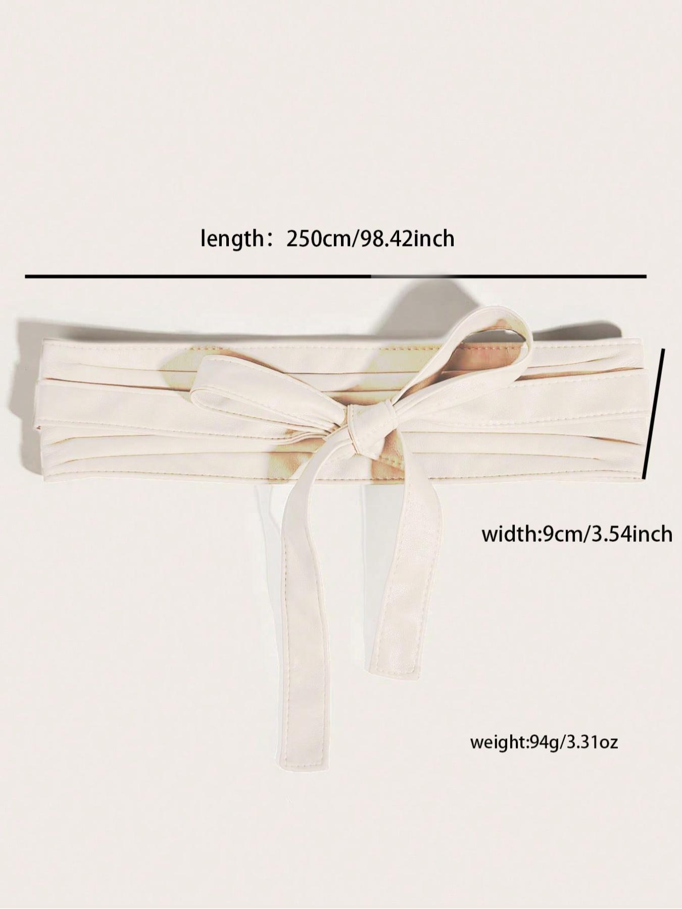 1 Piece Fashion Lace Up Front Design Wide Belt, Casual Trendy Waistband, Casual PU Leather Waist Sash for Women & Men, Fashion All-match Clothes Accessories